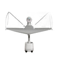 Champion Series Max floor-standing table tennis robot with catch net on a white background