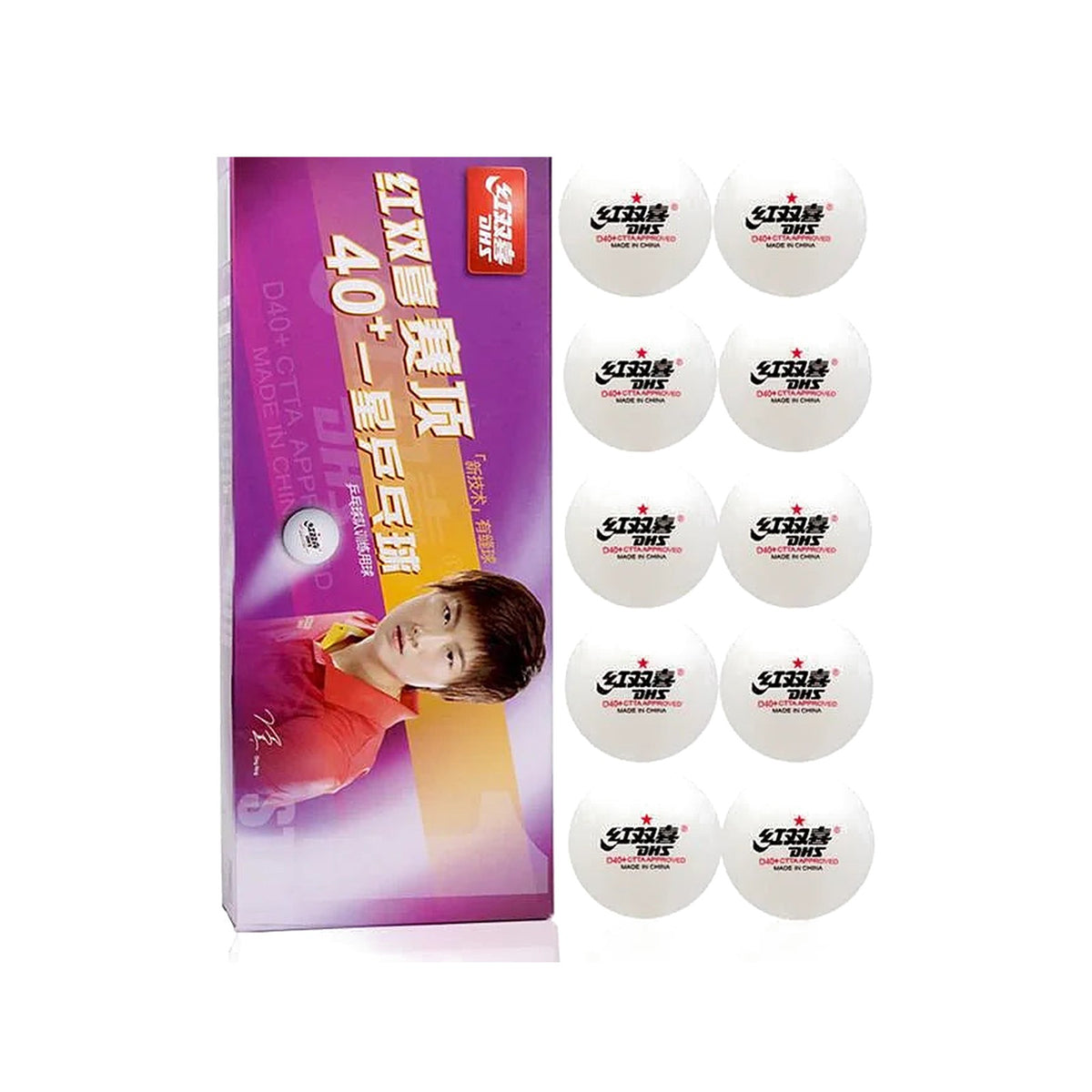 DHS D40+ table tennis balls