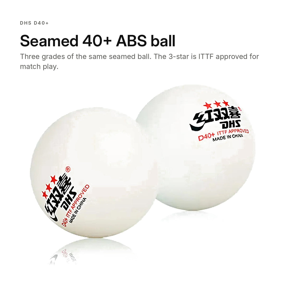 DHS D40+ table tennis balls