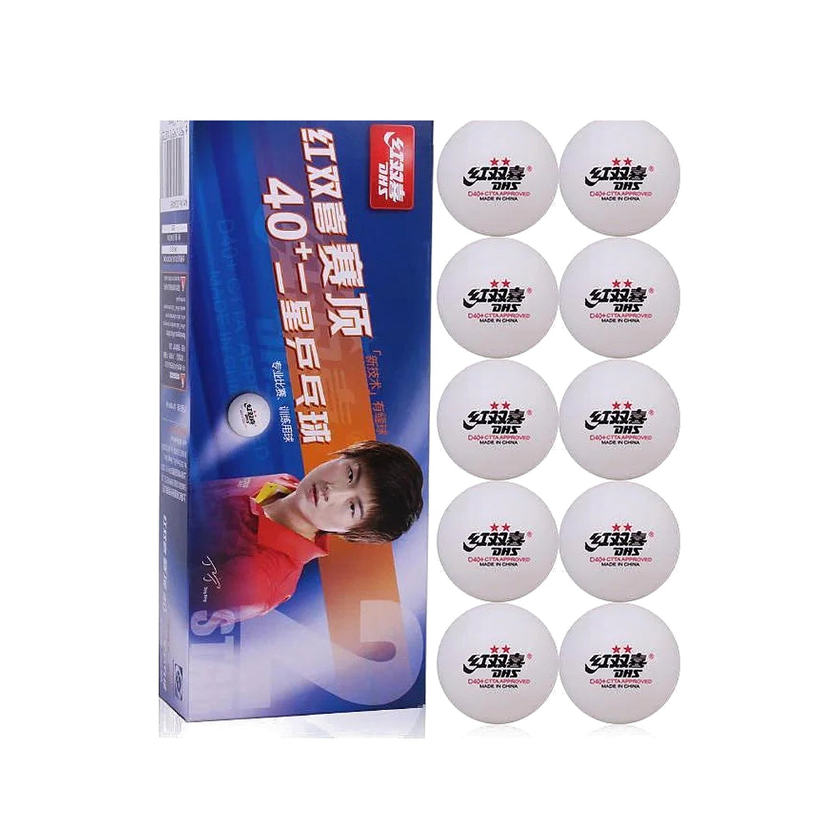 DHS D40+ table tennis balls