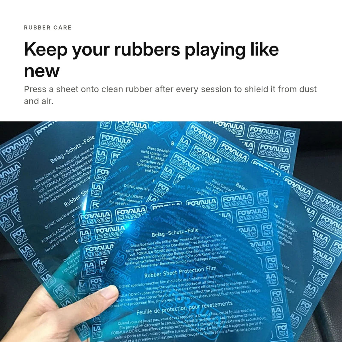Rubber protective film