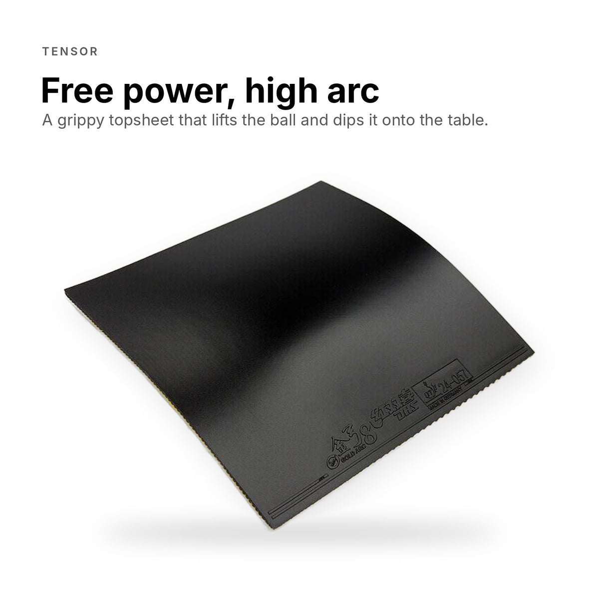 DHS Gold Arc 8 rubber, detail