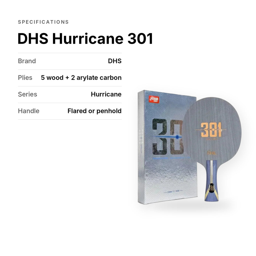 DHS Hurricane 301 blade specifications