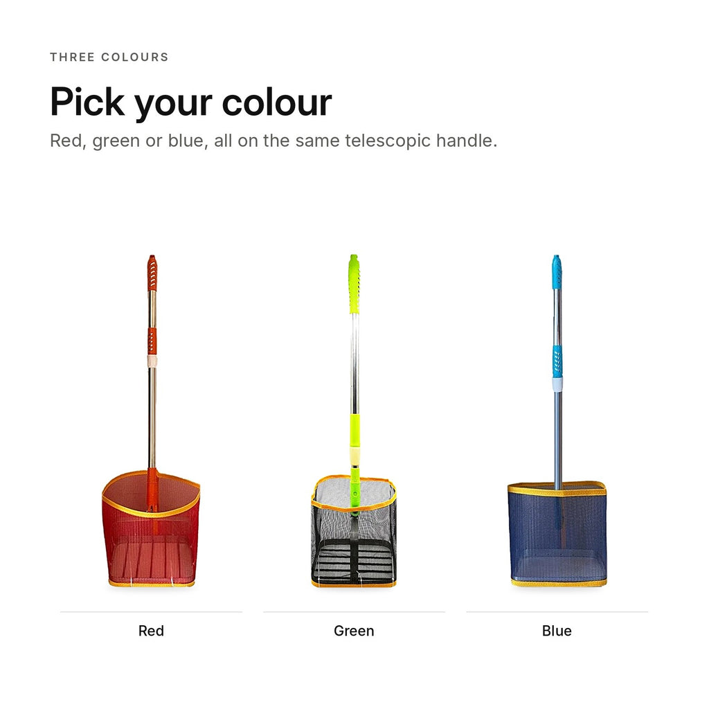 Extendable ball pick-up net