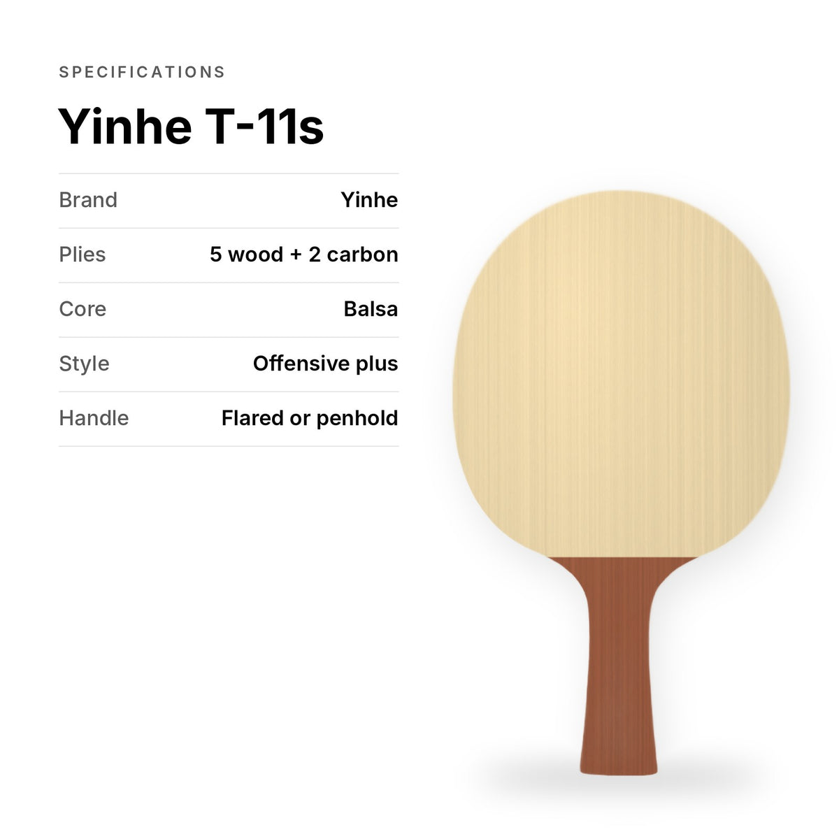 Yinhe T-11s blade specifications