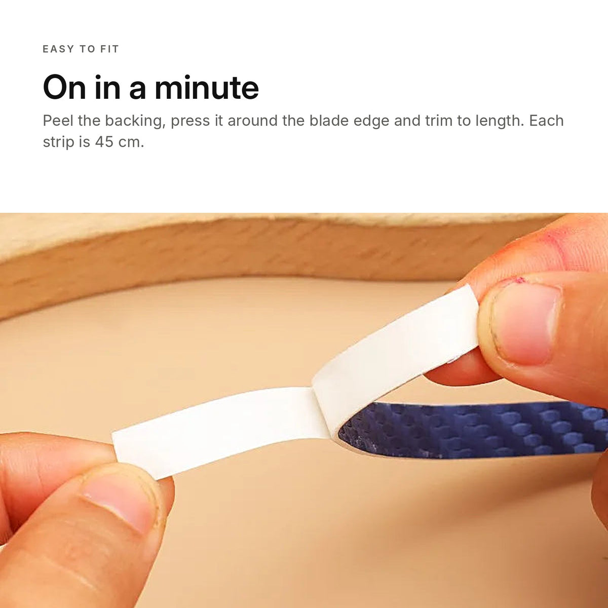 Paddle edge tape