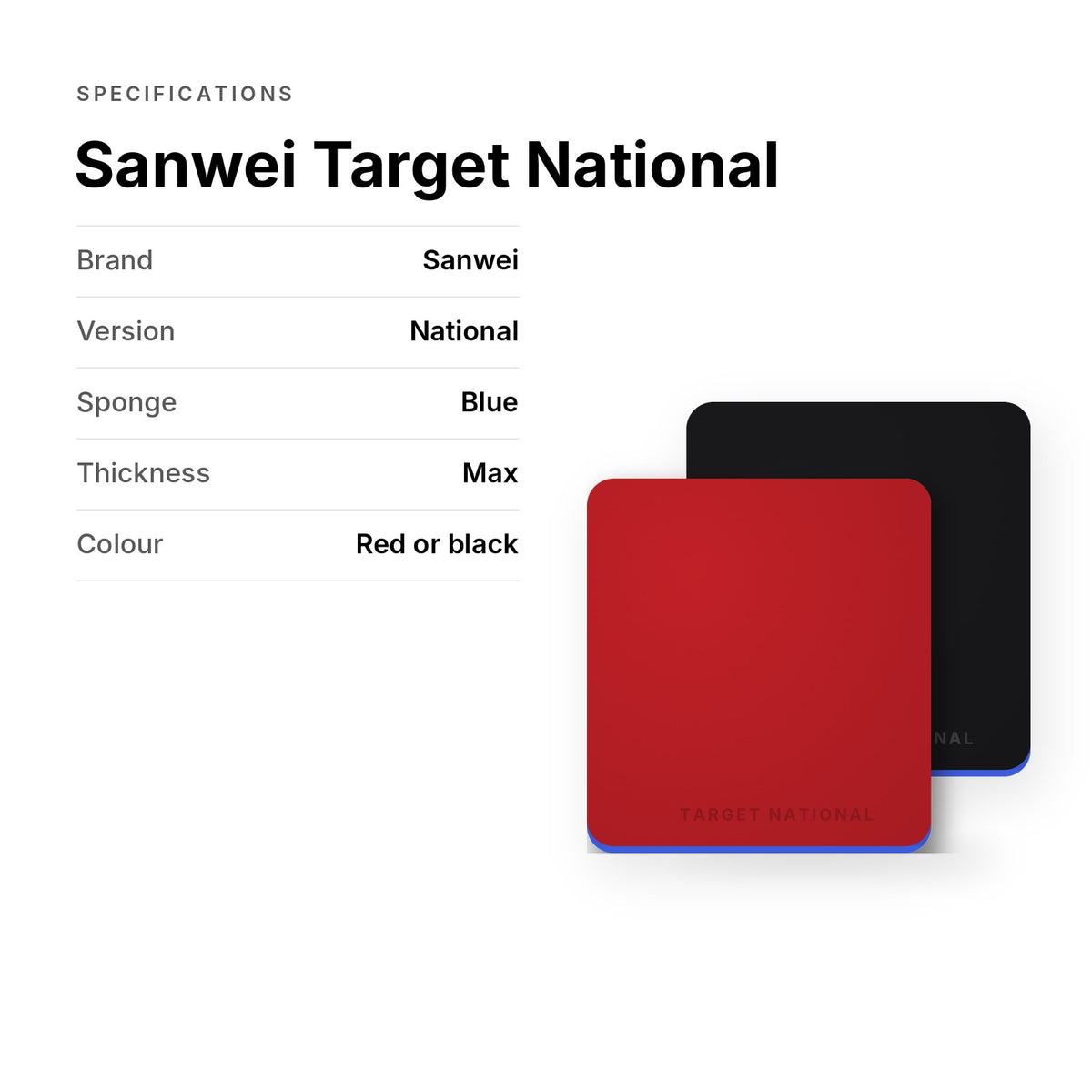 Sanwei Target National rubber specifications